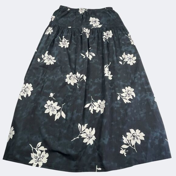 Apiece Apart Floral Maxi Skirt Small Boho Cottagecore Dark Bloom Soft Romantic - Picture 1 of 10